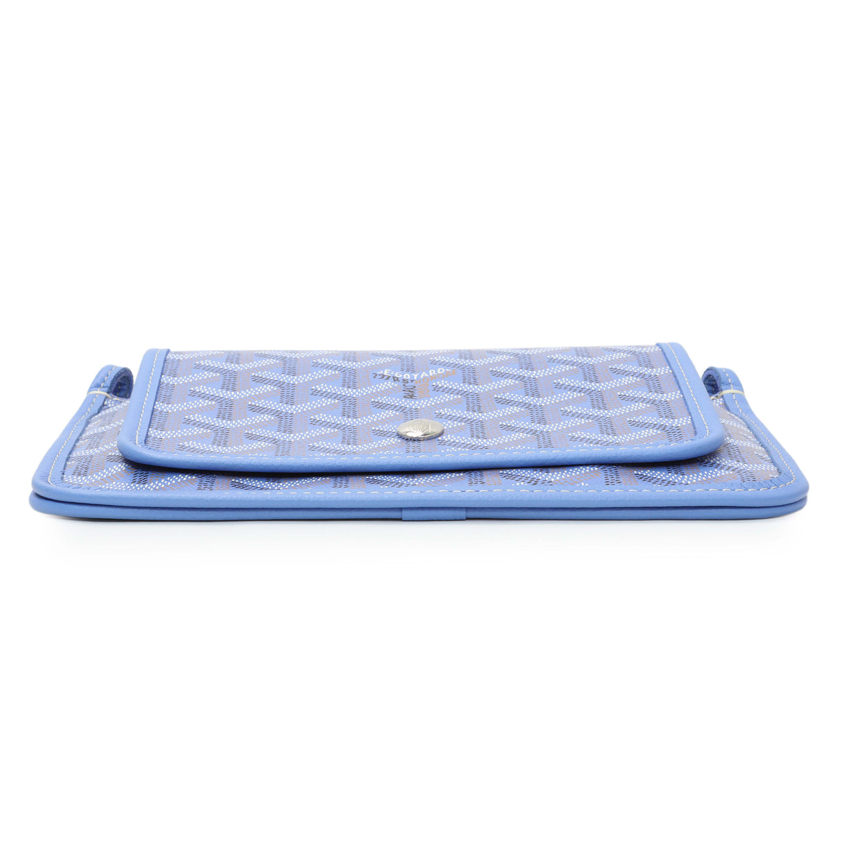-temp- Goyard Blue Goyardine Plumet Wallet Clutch Entrupy#W6Y4VCH Modaselle