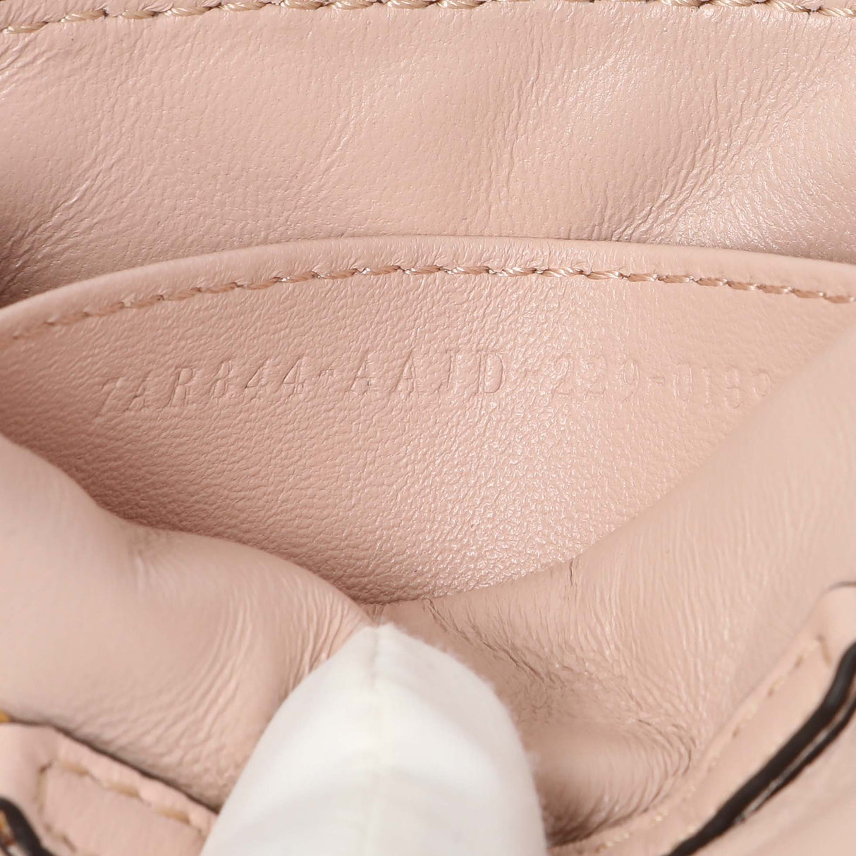 Fendi Pink Nappa Matisse FF Embossed Nano Baguette Charm Handbags Fendi