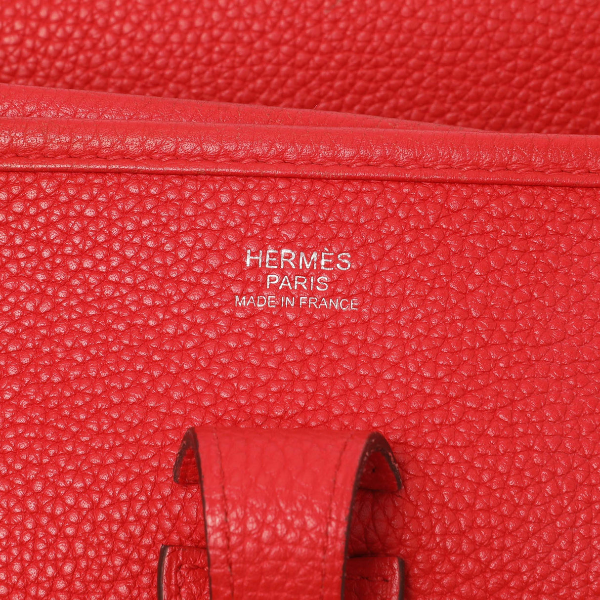 Hermes Rouge de Coeur Clemence Evelyne III PM Handbags Hermes