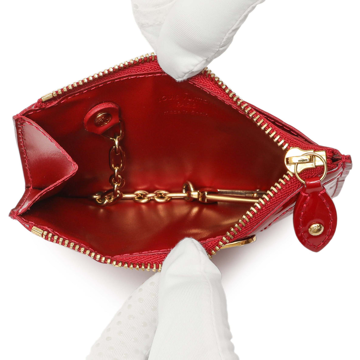 Louis Vuitton Pomme D'Amour Vernis Key Pouch Accessories Louis Vuitton
