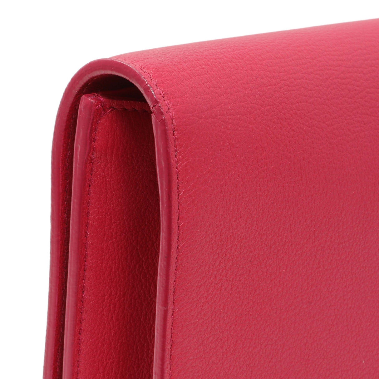 Saint Laurent Lipstick Fuchsia Calfskin Monogram Large Belle De Jour Clutch