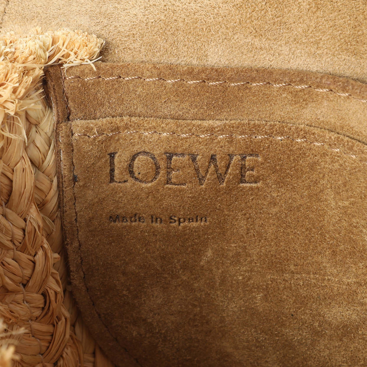 Loewe Calfskin Raffia Mini Gate Crossbody Bag Handbags Loewe