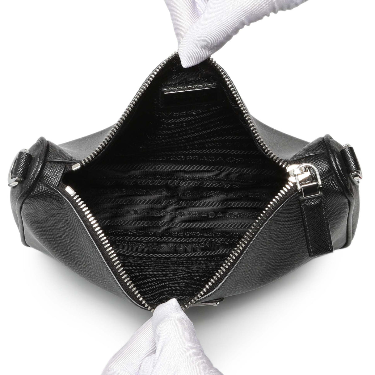 Prada Black Saffiano Travel Crossbody Bag Handbags Prada