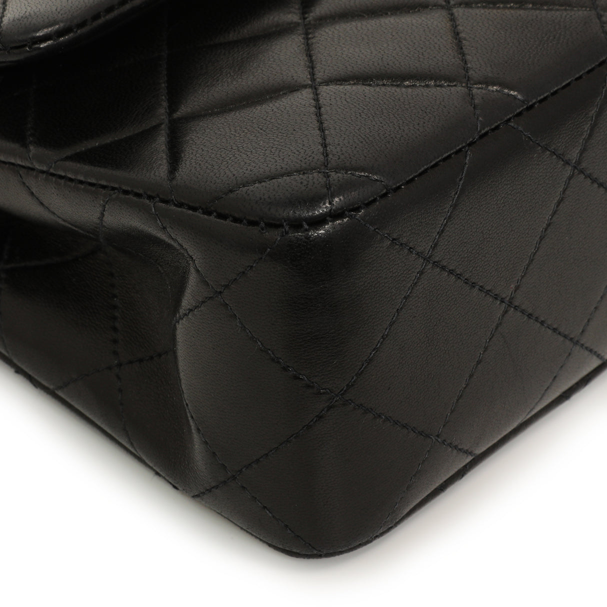 Chanel Vintage Black Quilted Lambskin Small Double Flap Handbags Chanel