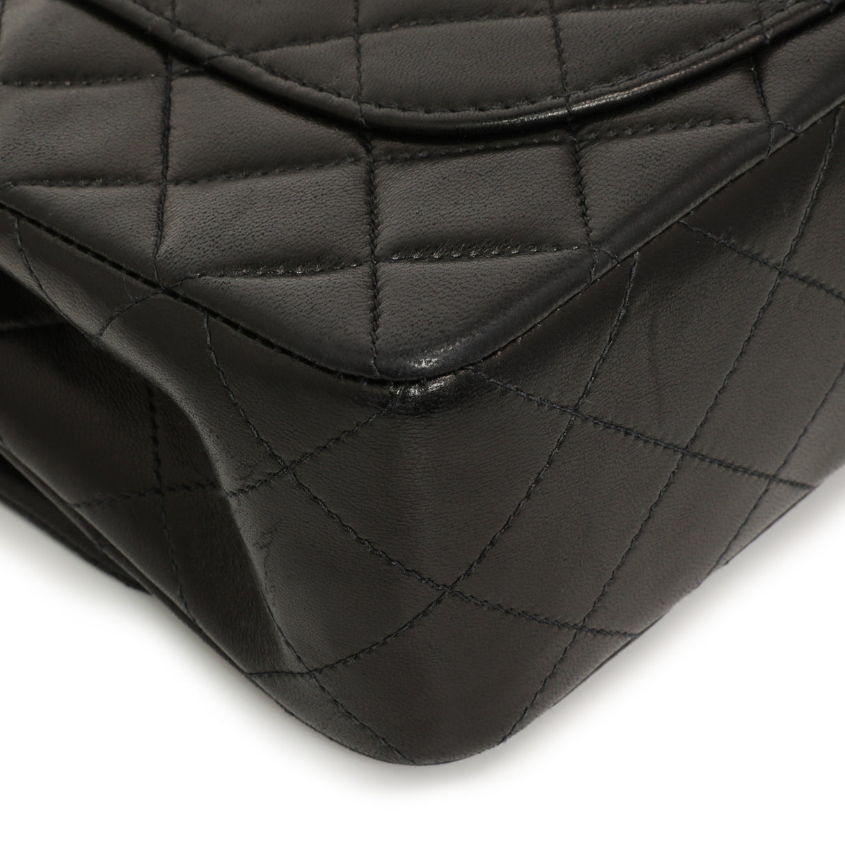 Chanel Vintage Black Quilted Lambskin Small Double Flap Handbags Chanel