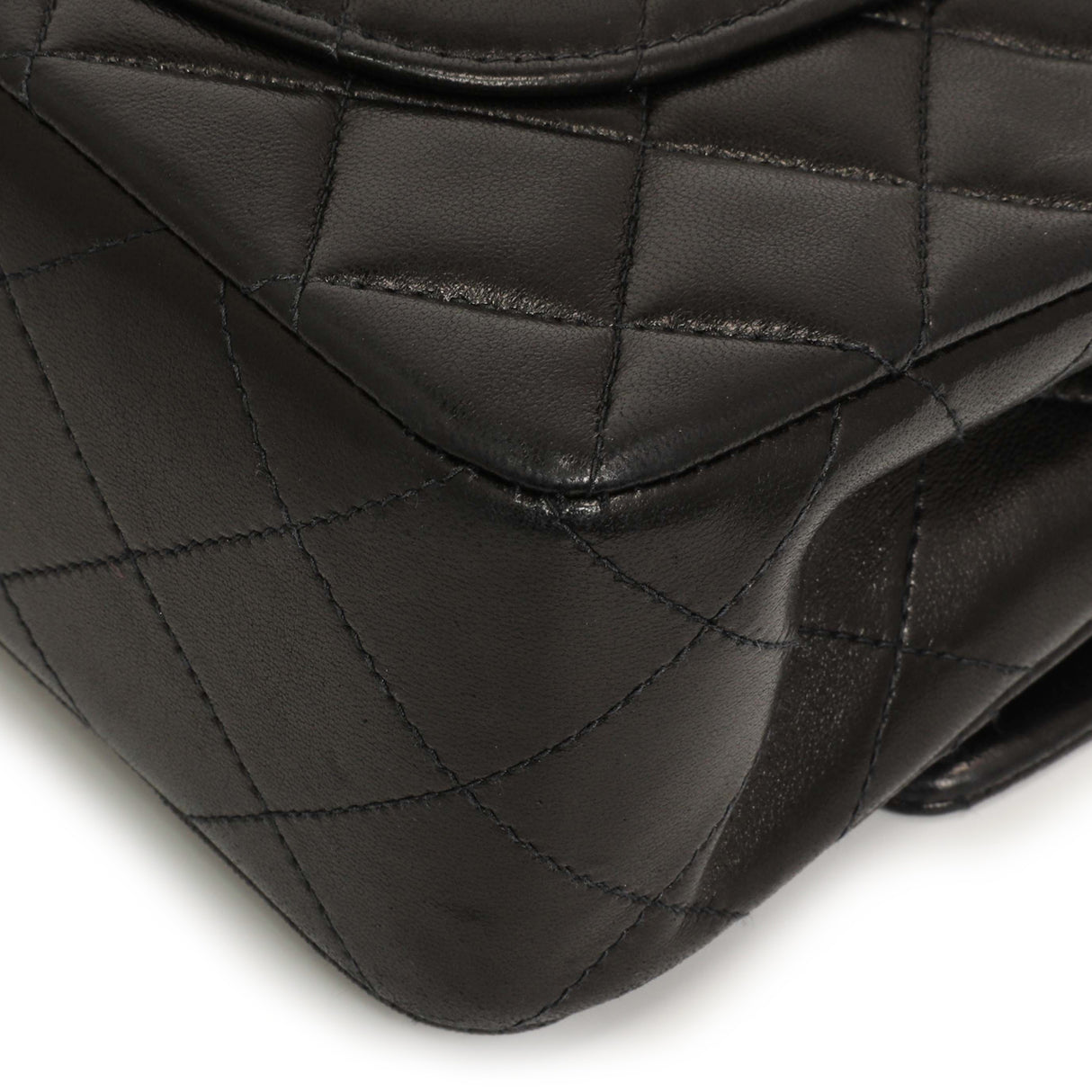 Chanel Vintage Black Quilted Lambskin Small Double Flap Handbags Chanel