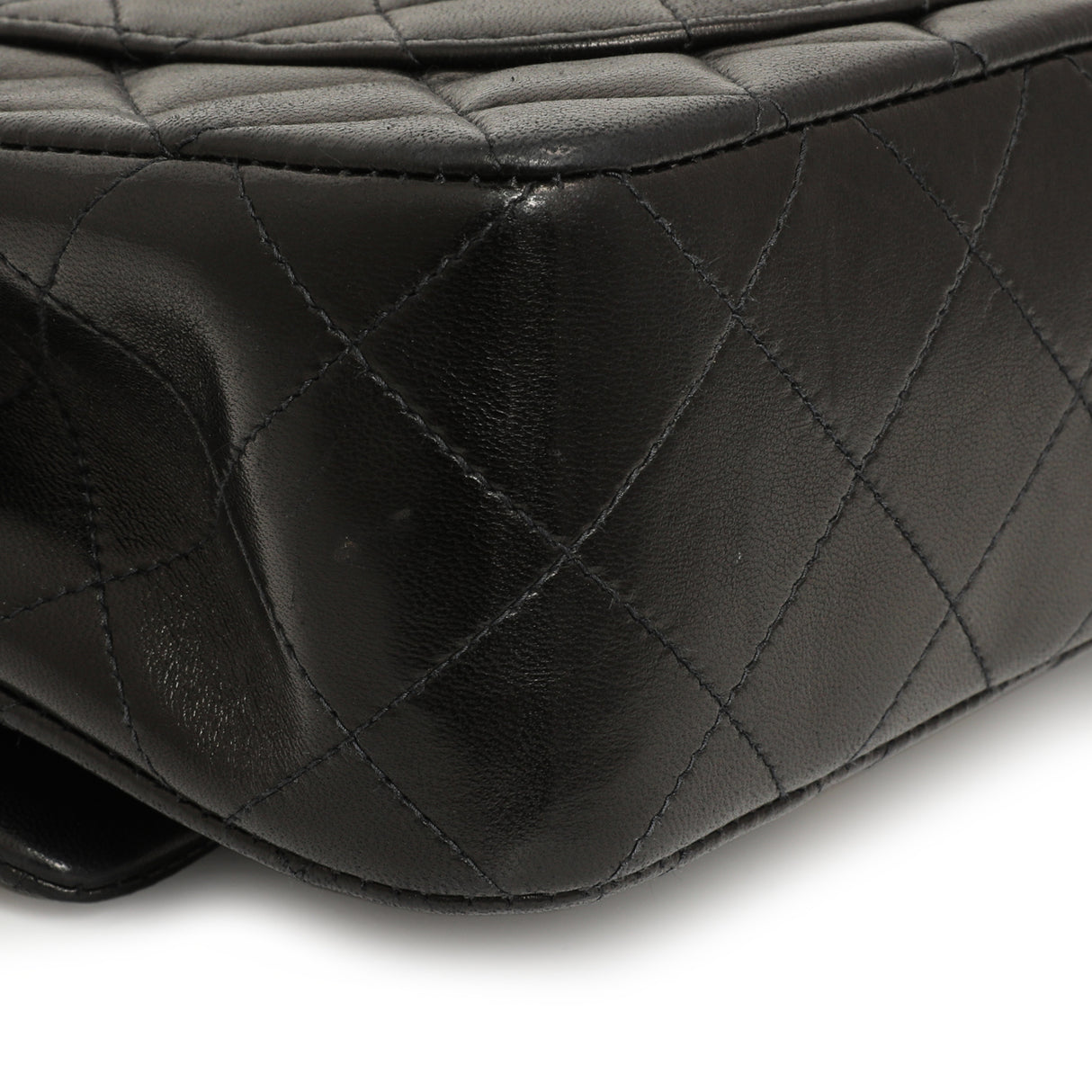 Chanel Vintage Black Quilted Lambskin Small Double Flap Handbags Chanel