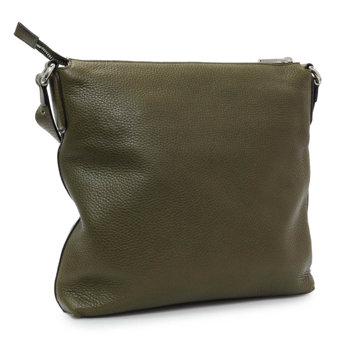 Gucci Green Pebbled Calfskin Medium Soho Messenger Bag