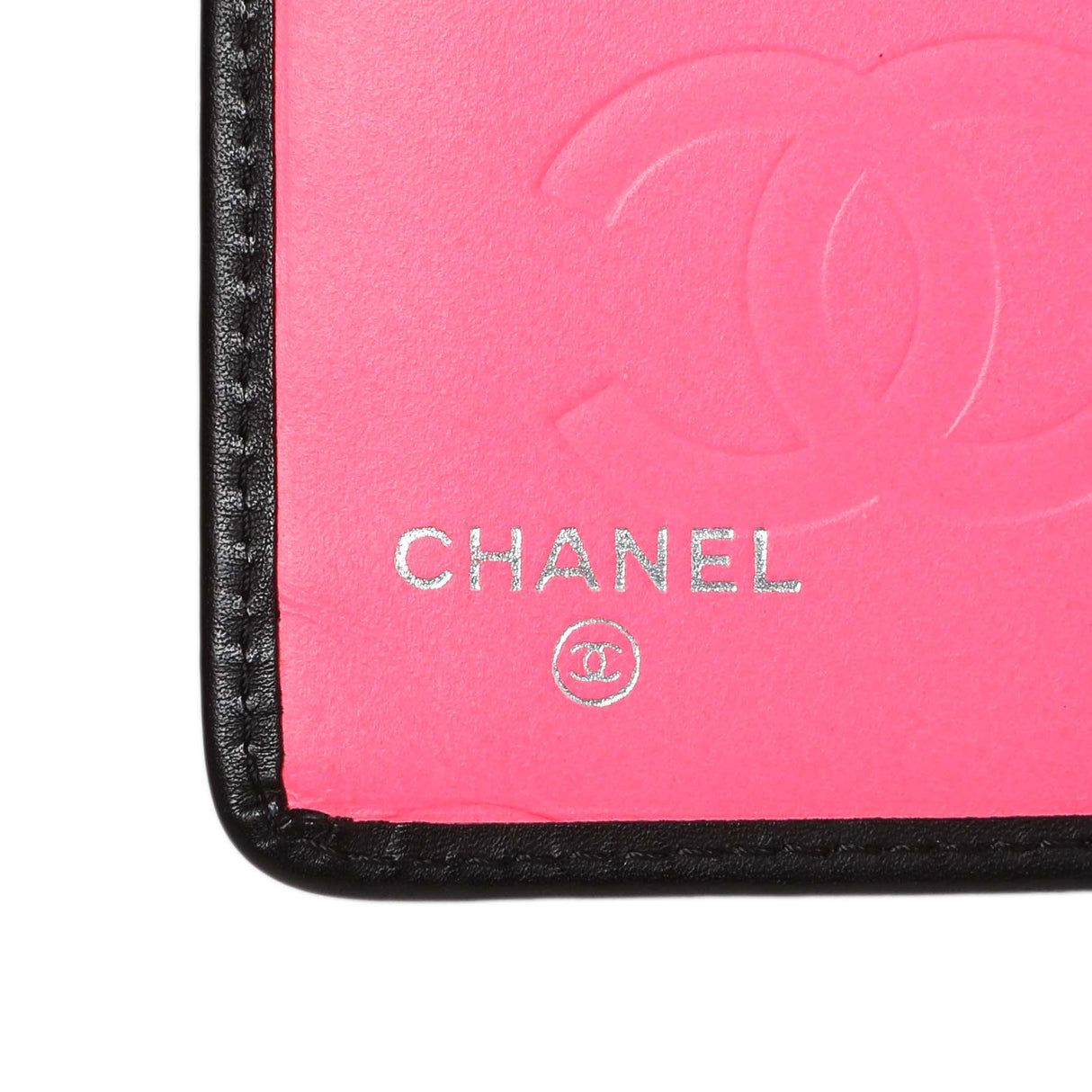 Chanel Black Calfskin Quilted Cambon Yen Wallet Accessories Chanel