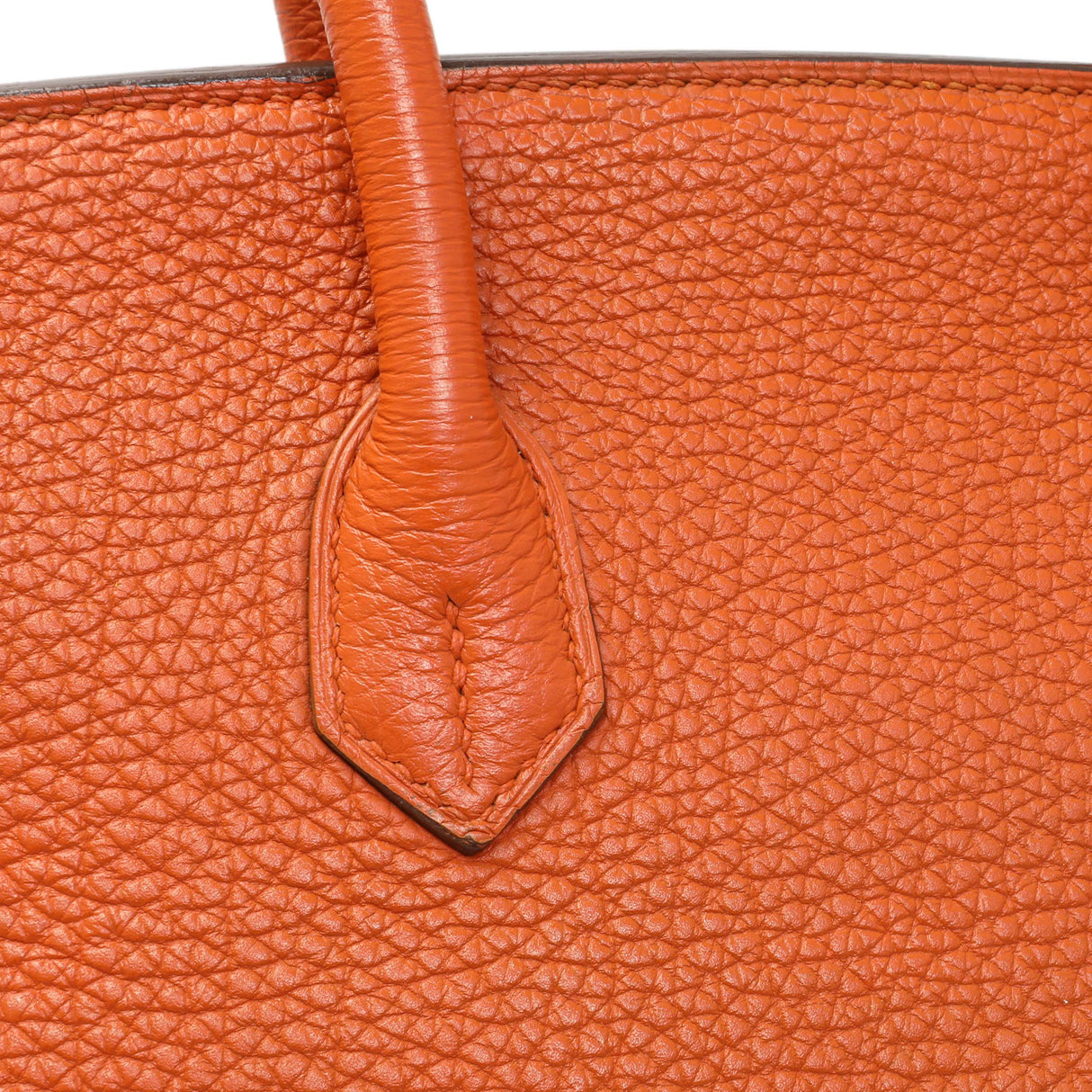 Hermes Orange Clemence Birkin 35 Handbags Hermes