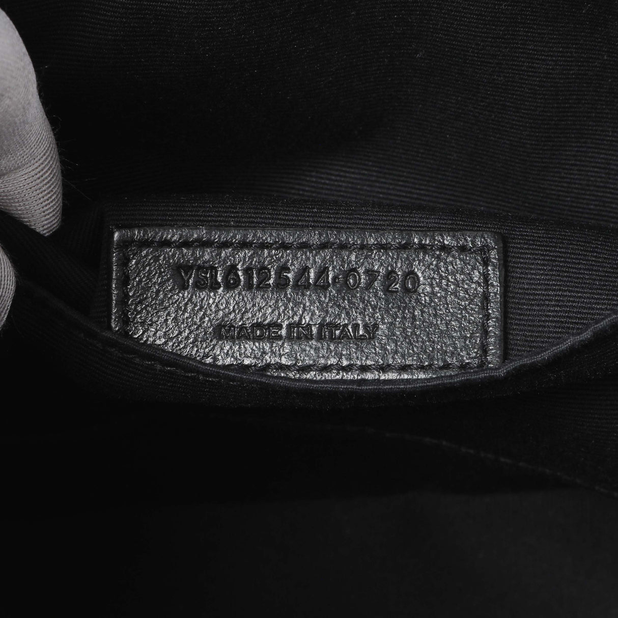 Saint Laurent Dark Beige Calfskin Matelasse Monogram Lou Camera Bag