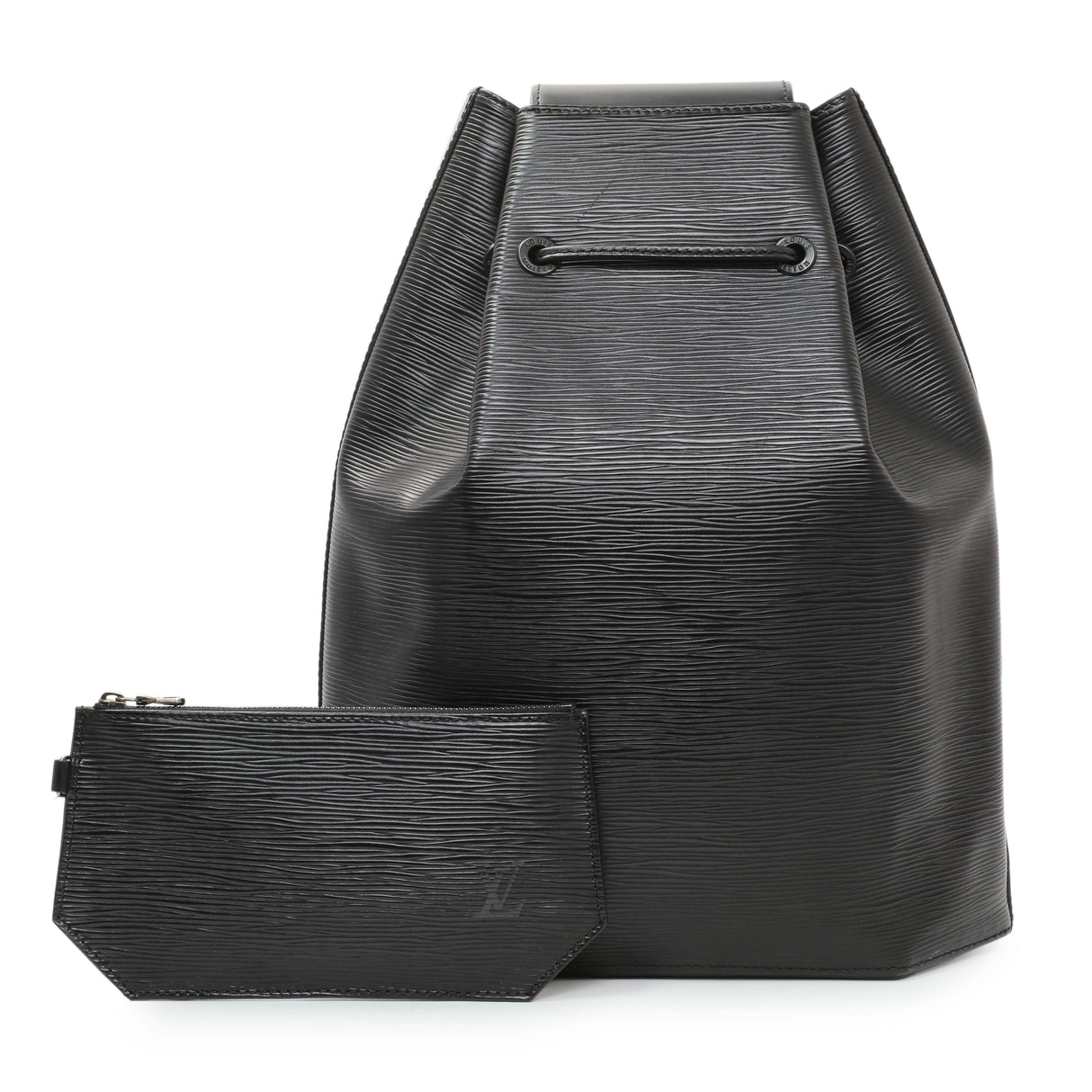 Louis Vuitton Black Epi Sac a Dos Drawstring Bag Handbags Louis Vuitton