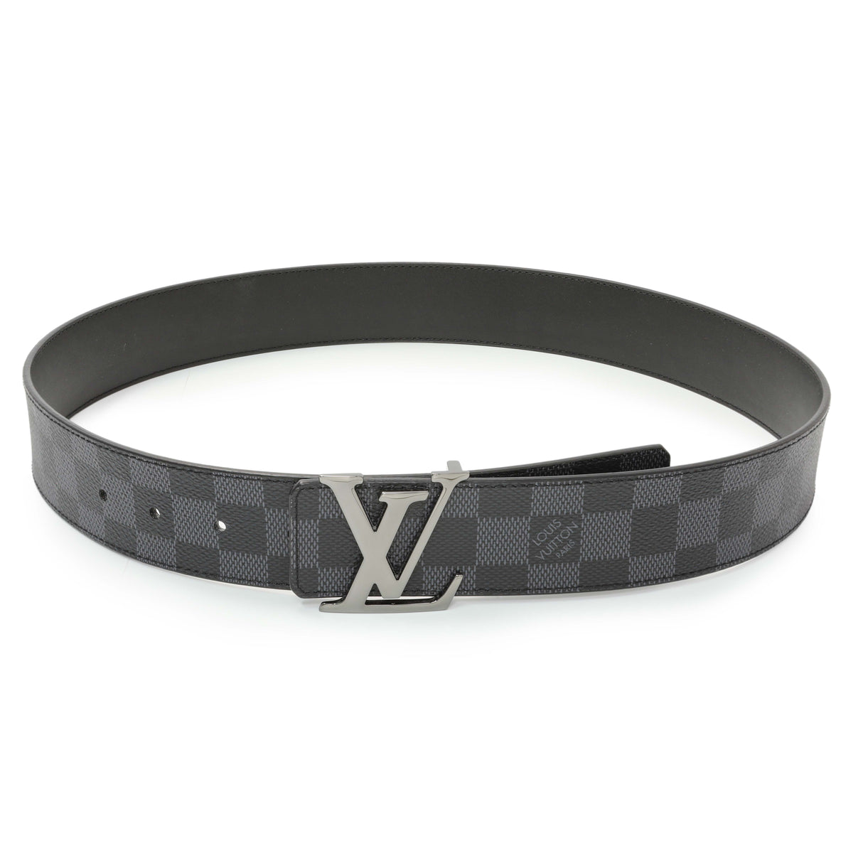 Louis Vuitton Damier Graphite LV Initiales 40mm Reversible Belt Accessories Louis Vuitton