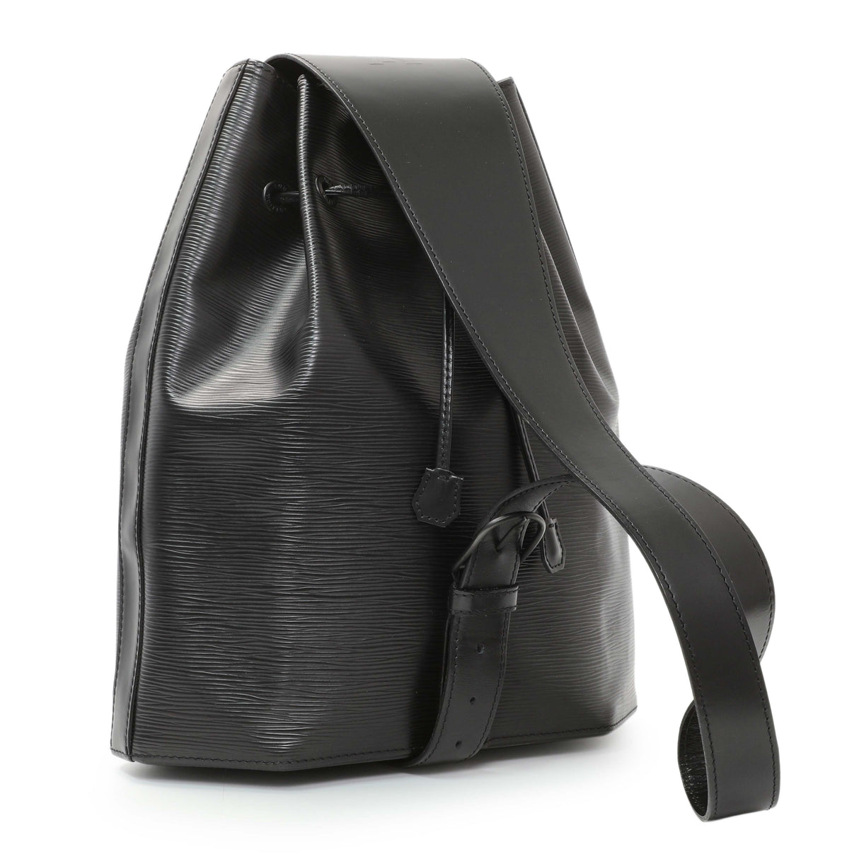 Louis Vuitton Black Epi Sac a Dos Drawstring Bag Handbags Louis Vuitton