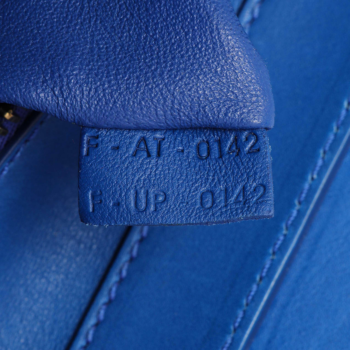 Celine Blue Smooth Calfskin Mini Luggage Tote Handbags Celine