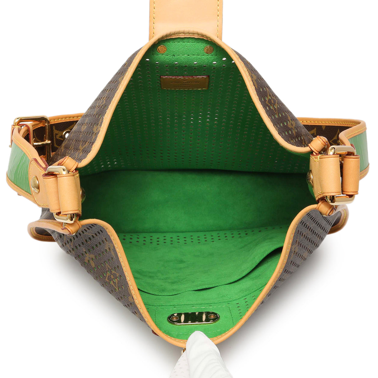 Louis Vuitton Vert Monogram Perforated Musette Handbags Louis Vuitton