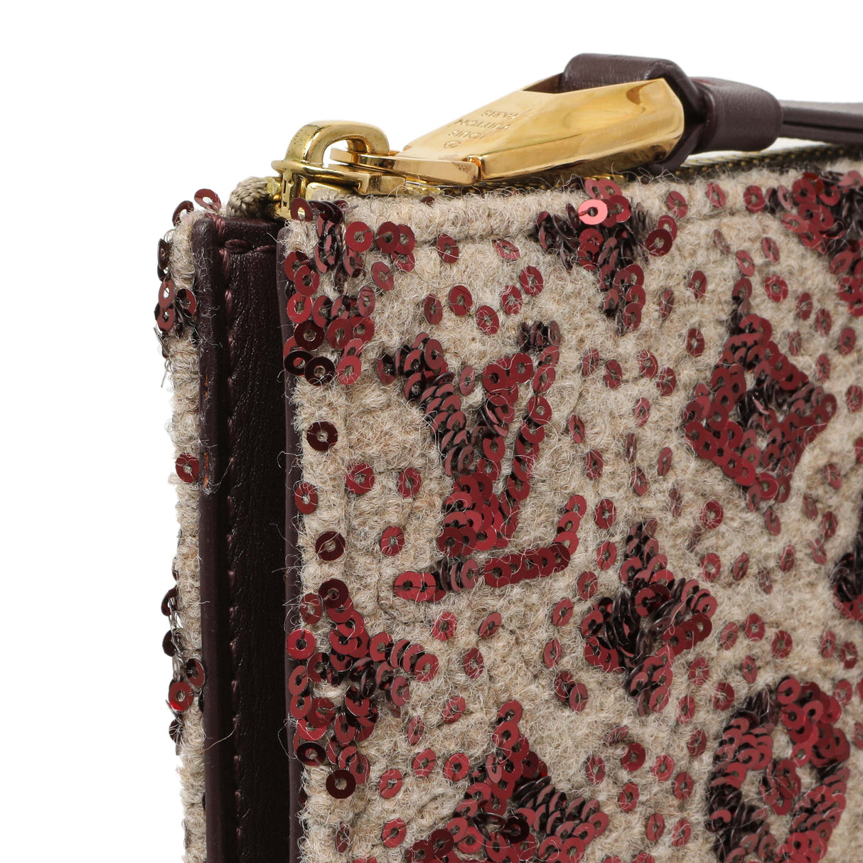 Louis Vuitton Bordeaux Sequin Monogram Sunshine Express Pochette Handbags Louis Vuitton