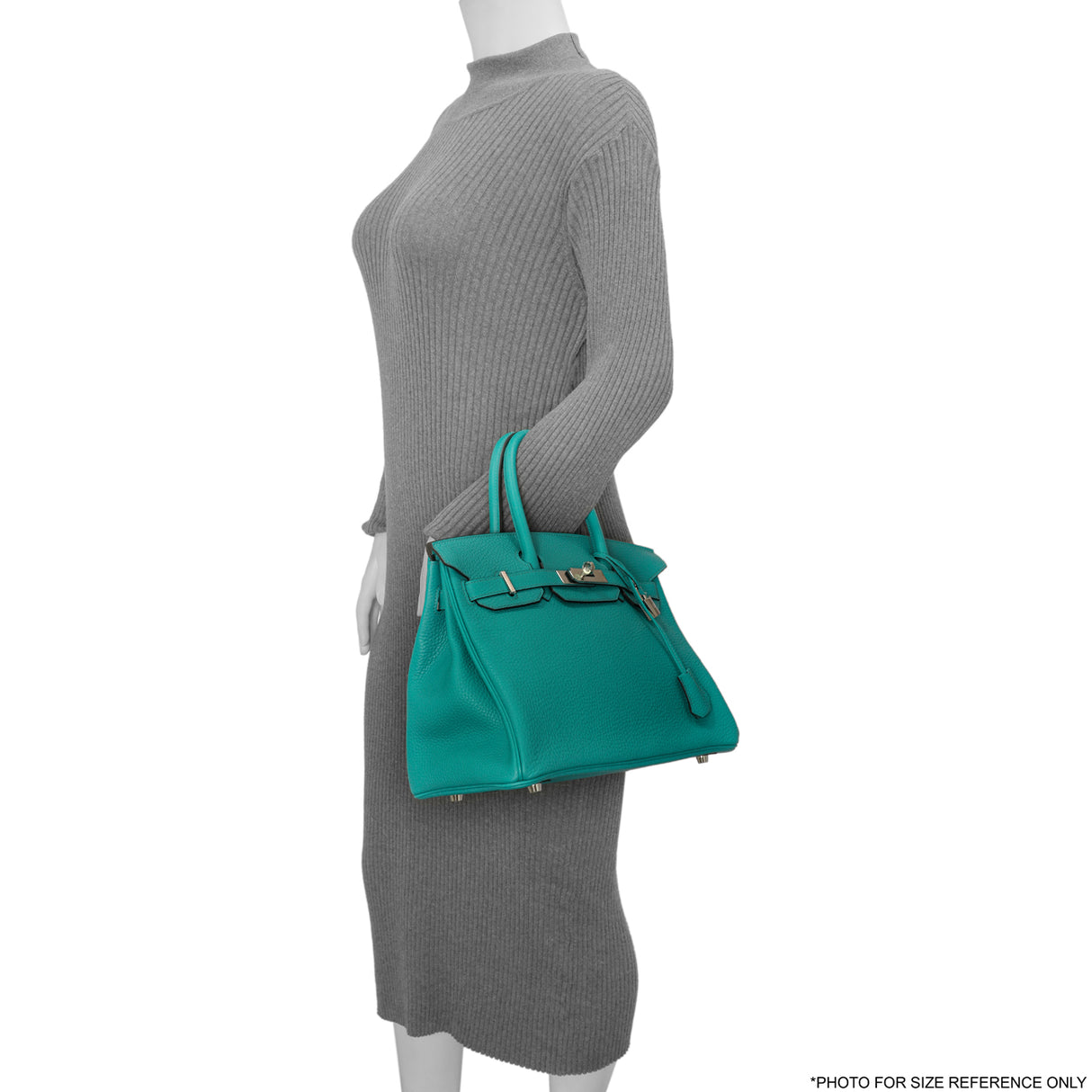 Hermes Bleu Paon Clemence Birkin 30 Handbags Hermes