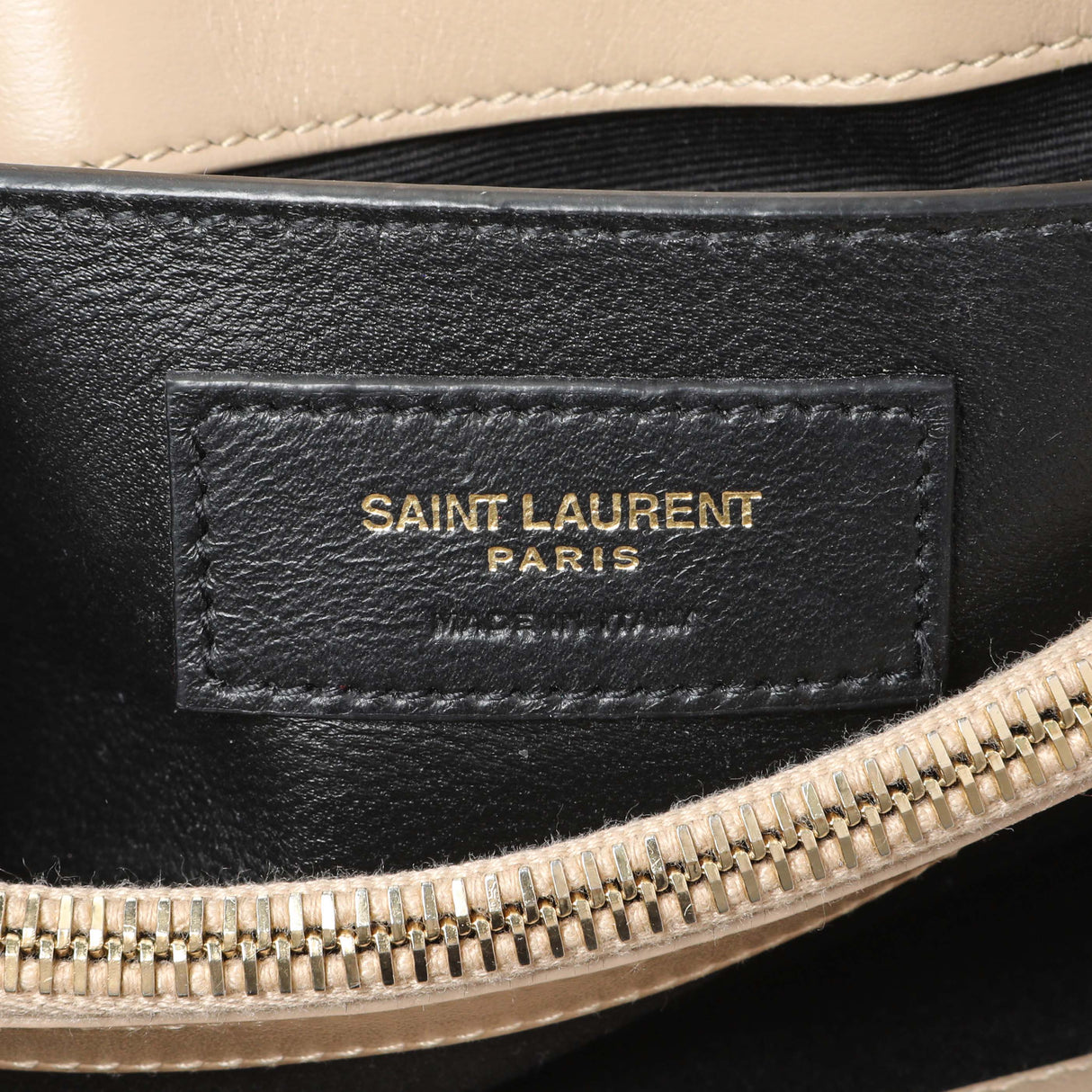 Saint Laurent Dark Beige Calfskin Loulou Chain Small Satchel Handbags Saint Laurent