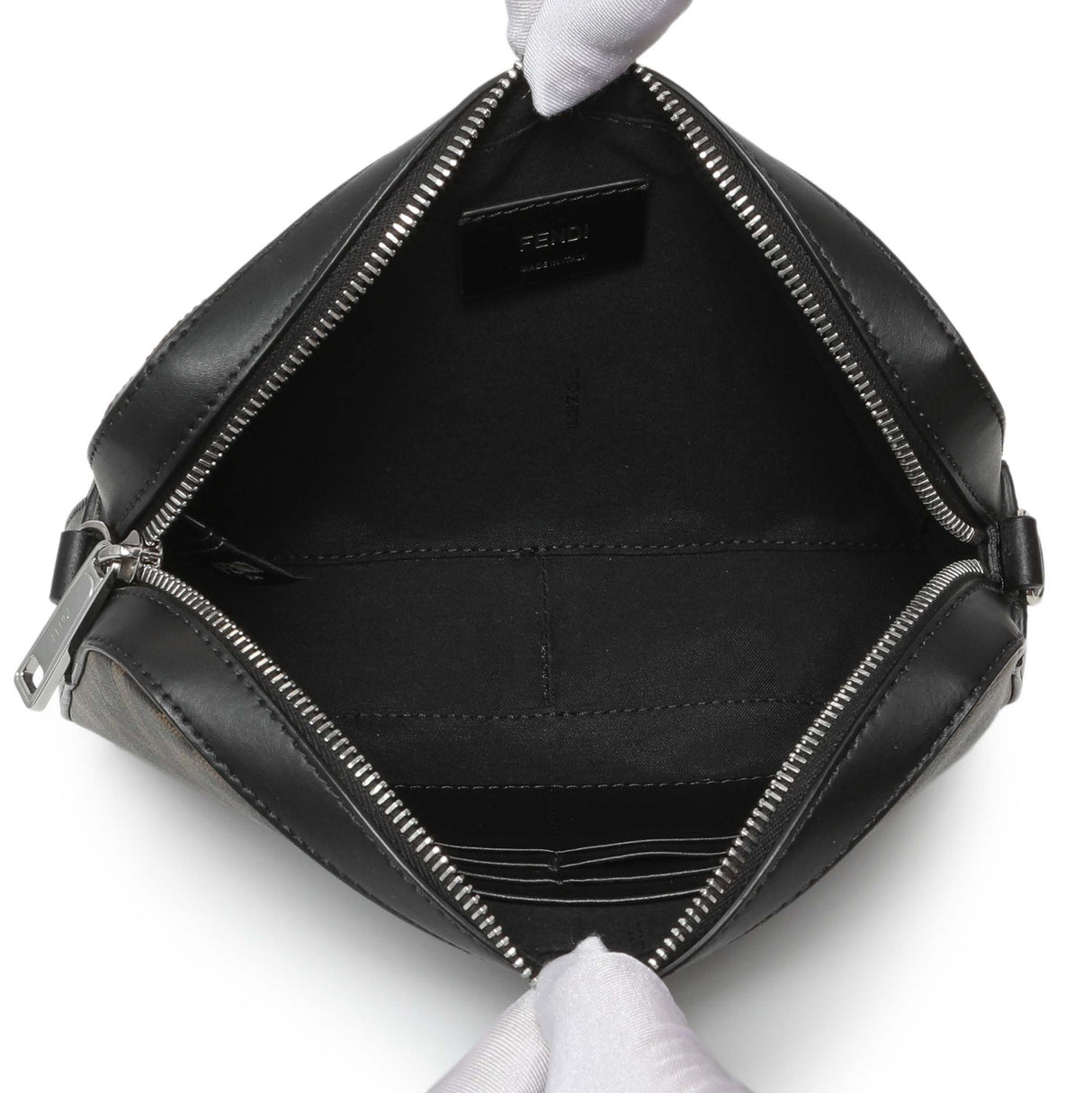 Fendi Diagonal Brown FF Canvas Camera Case Handbags Fendi