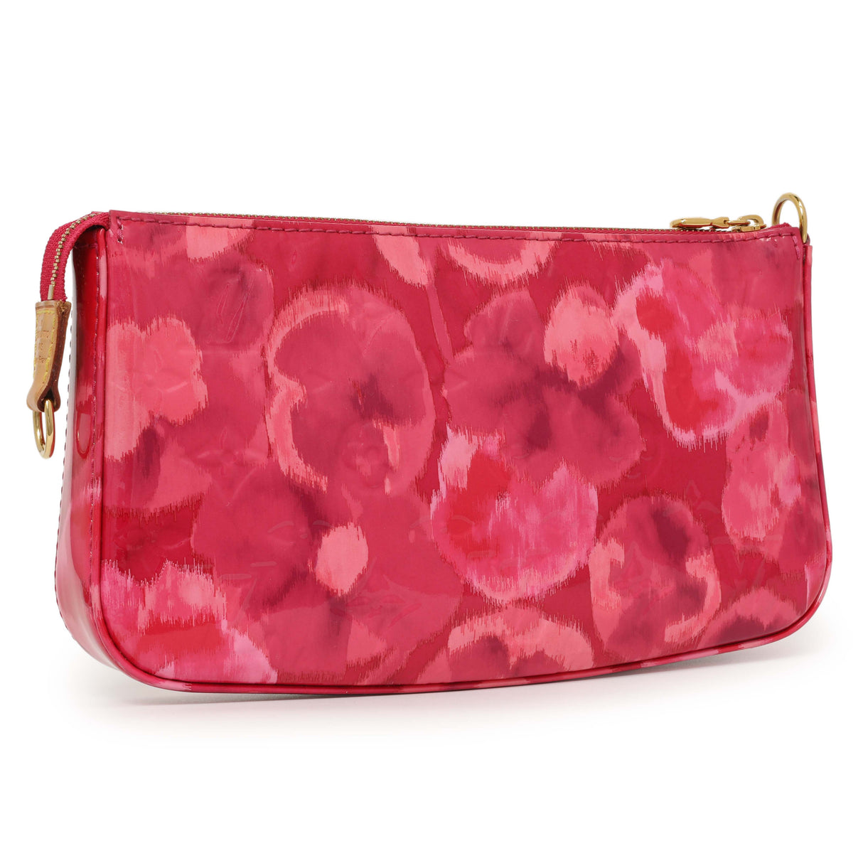 Louis Vuitton Rose Indien Vernis Ikat Pochette Accessories NM Handbags Louis Vuitton