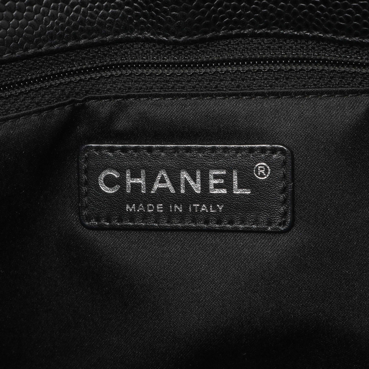 Chanel Black Quilted Caviar Grand Shopping Tote GST Handbags Chanel