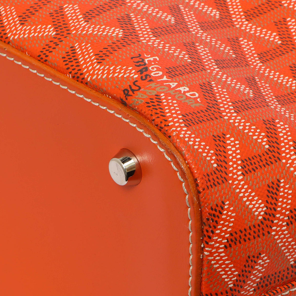 Goyard Orange Goyardine Sac Marie Galante GM Handbags Goyard
