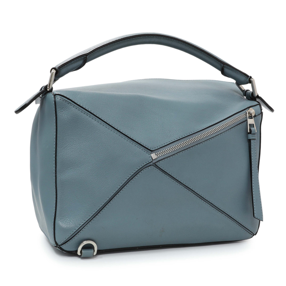 Loewe Blue Calfskin Medium Puzzle Bag