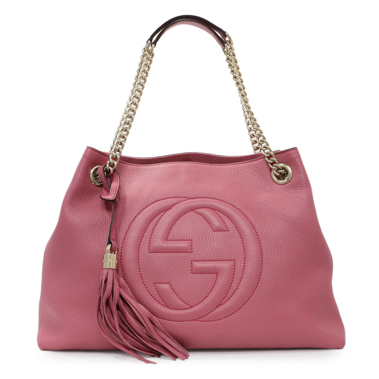 Gucci Pink Medium Soho Chain Shoulder Bag Handbags Gucci