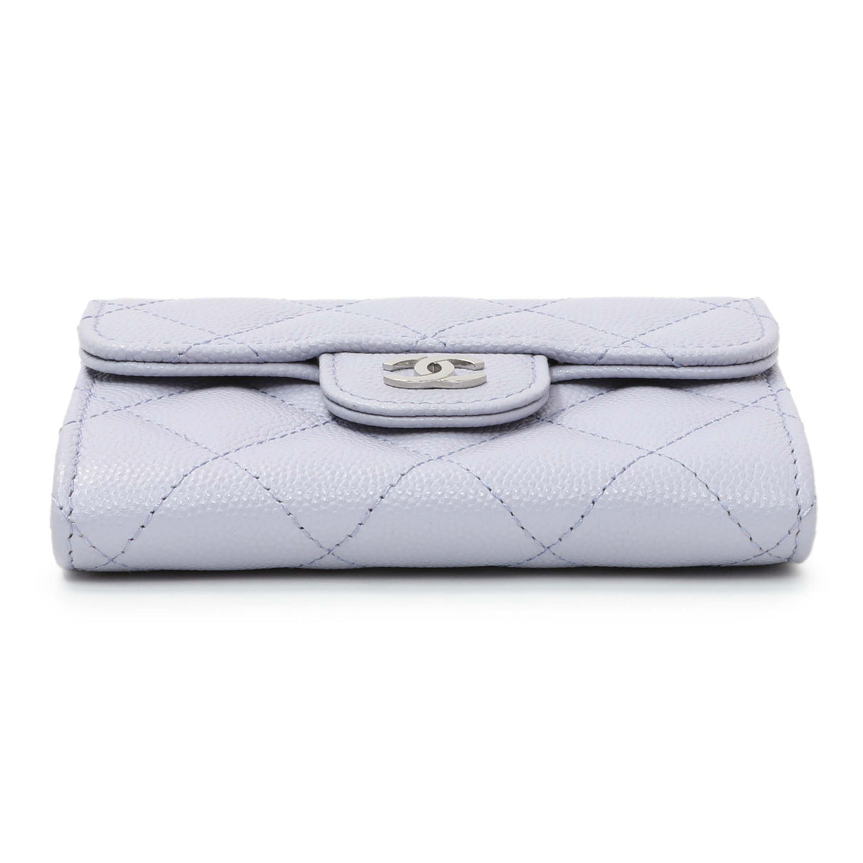 Chanel Purple Caviar Quilted Flap Card Holder Wallet Accessories Chanel