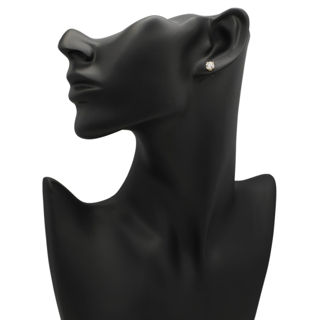 14K Yellow Gold 1.35 Carat Diamond Stud Earrings Modaselle