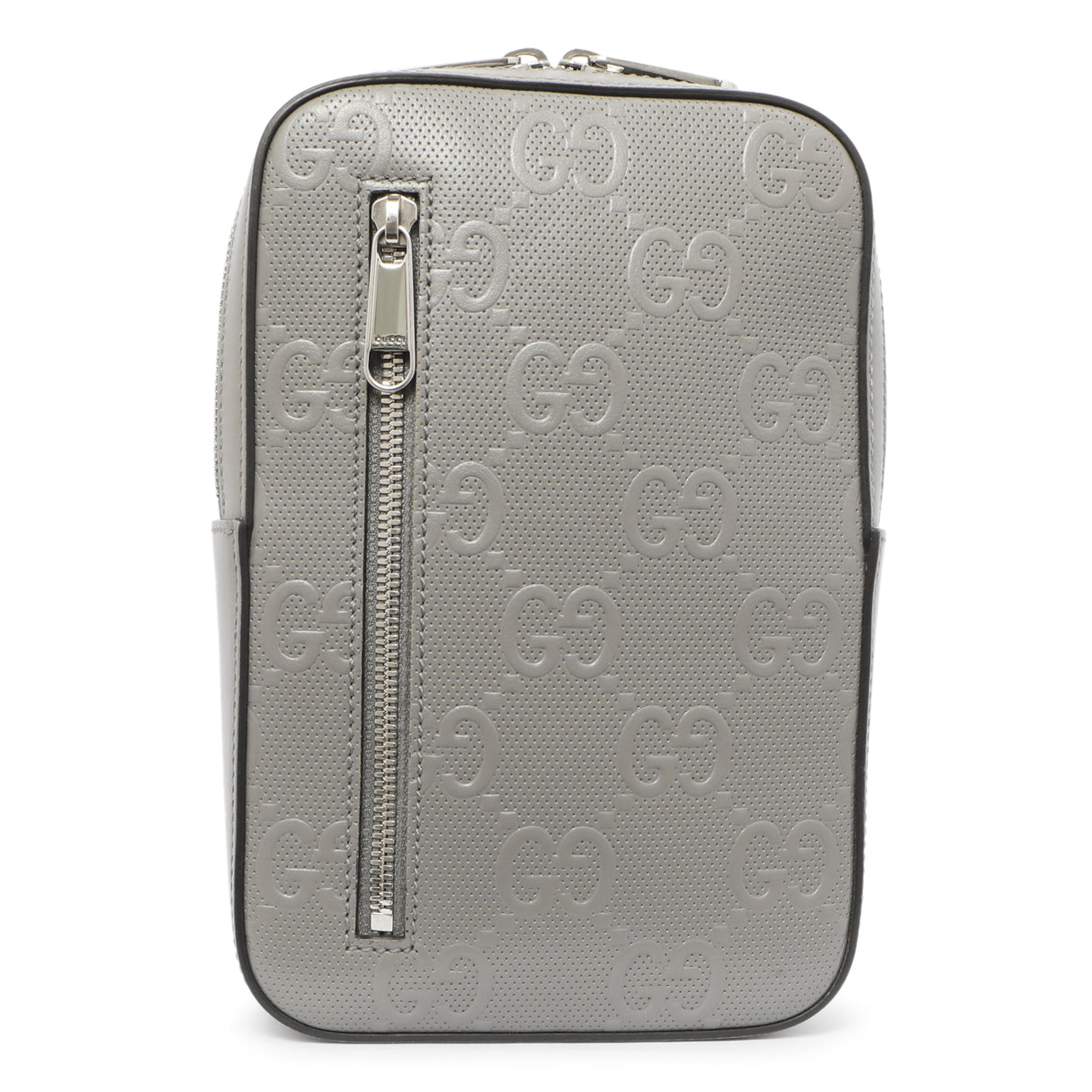 Gucci Grey Calfskin GG Tennis Embossed Sling Backpack Handbags Gucci