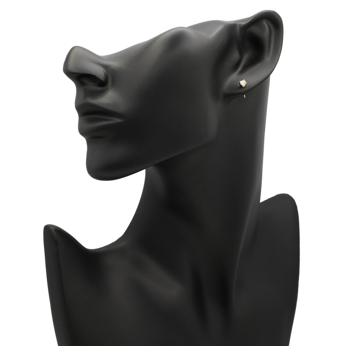 18K Yellow Gold 0.30 Carat Diamond Stud Earrings Modaselle