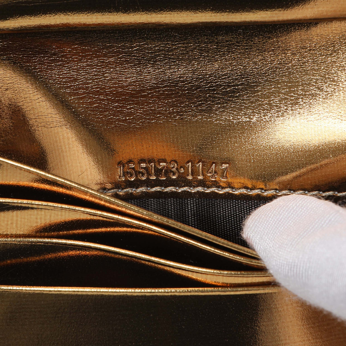 Gucci Bronze Guccissima Compact Wallet Accessories Gucci