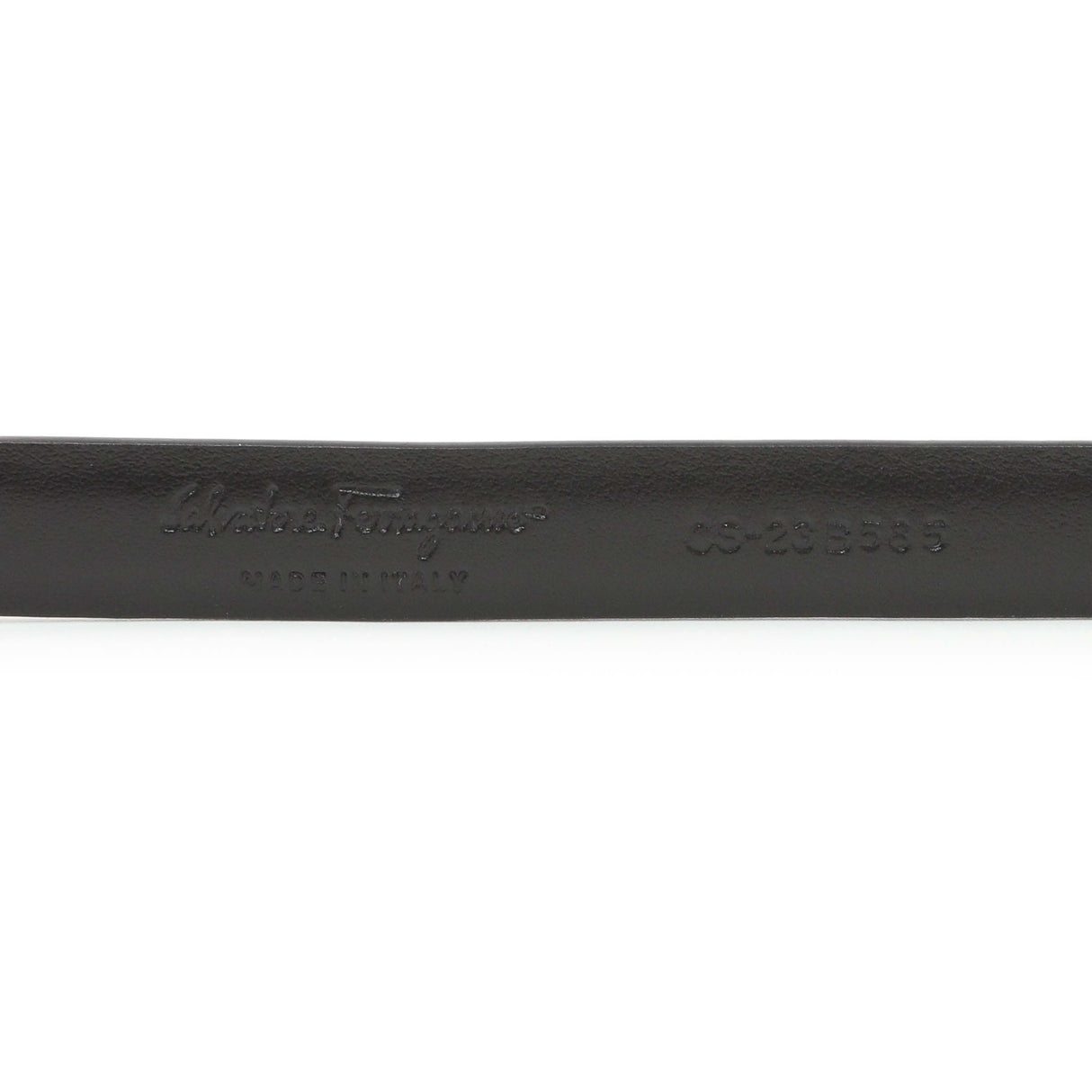 Salvatore Ferragamo Black Leather Bow Belt