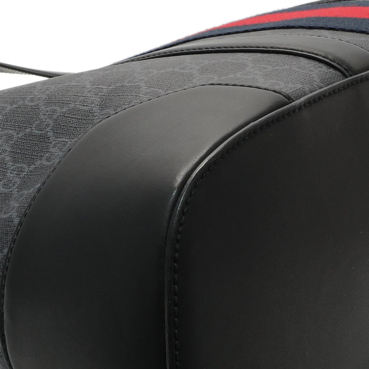 Gucci Black GG Supreme Monogram Web Tote Handbags Gucci