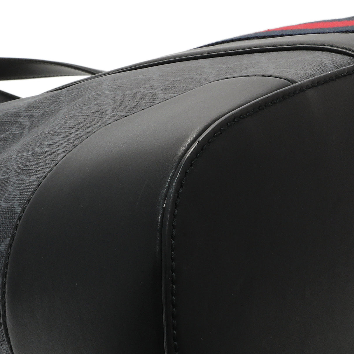 Gucci Black GG Supreme Monogram Web Tote Handbags Gucci