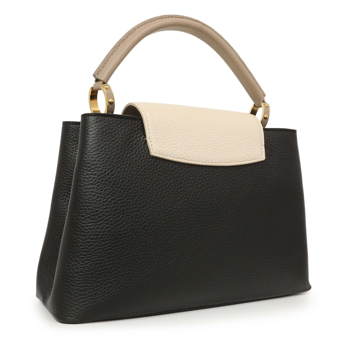 Louis Vuitton Black Taurillon Flower Chain Capucines MM Handbags Louis Vuitton