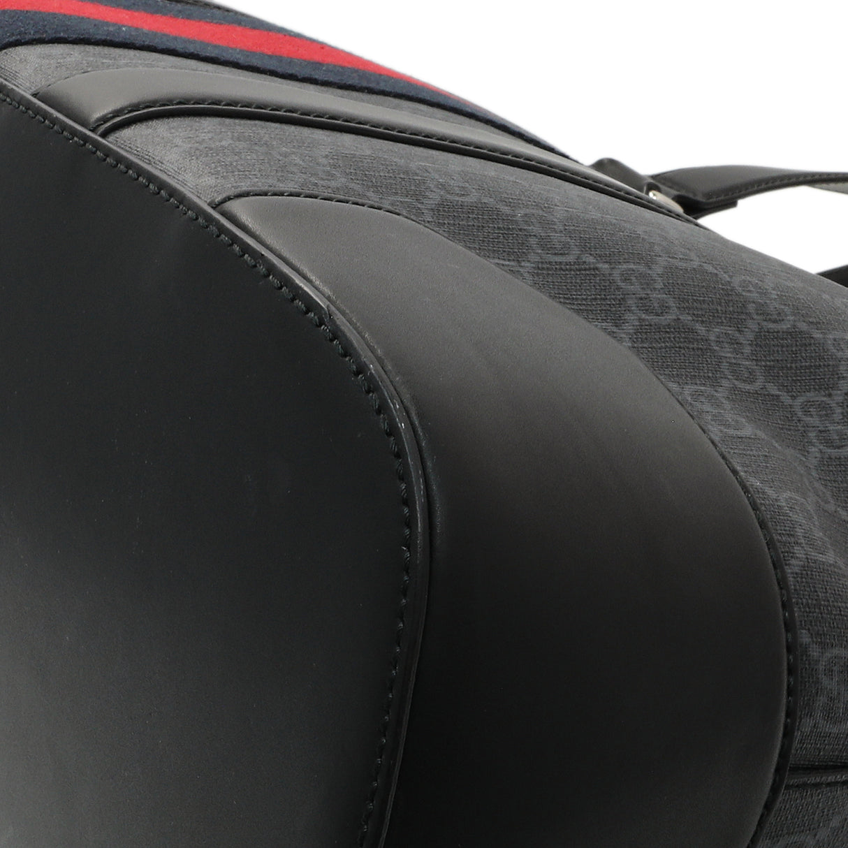 Gucci Black GG Supreme Monogram Web Tote Handbags Gucci