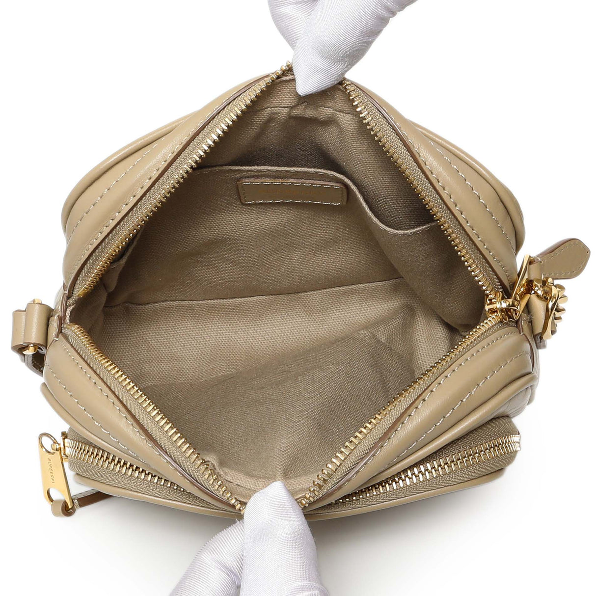 Burberry Monogram Embossed Calfskin Camera Chain Bag Handbags Burberry