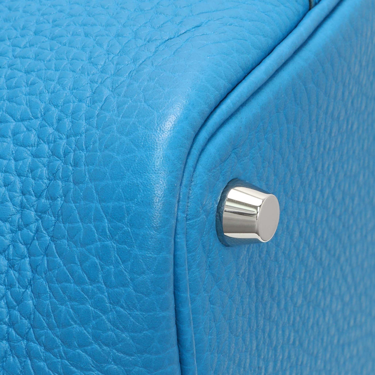 Hermes Bleu Zanzibar Clemence Picotin Lock 18 PM Handbags Hermes