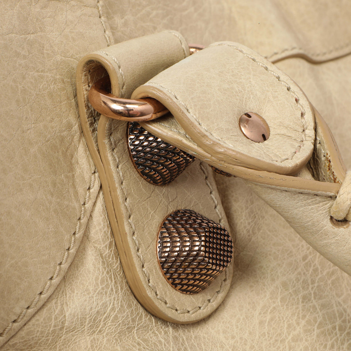 Balenciaga Beige Lambskin Giant 21 City Handbags Balenciaga