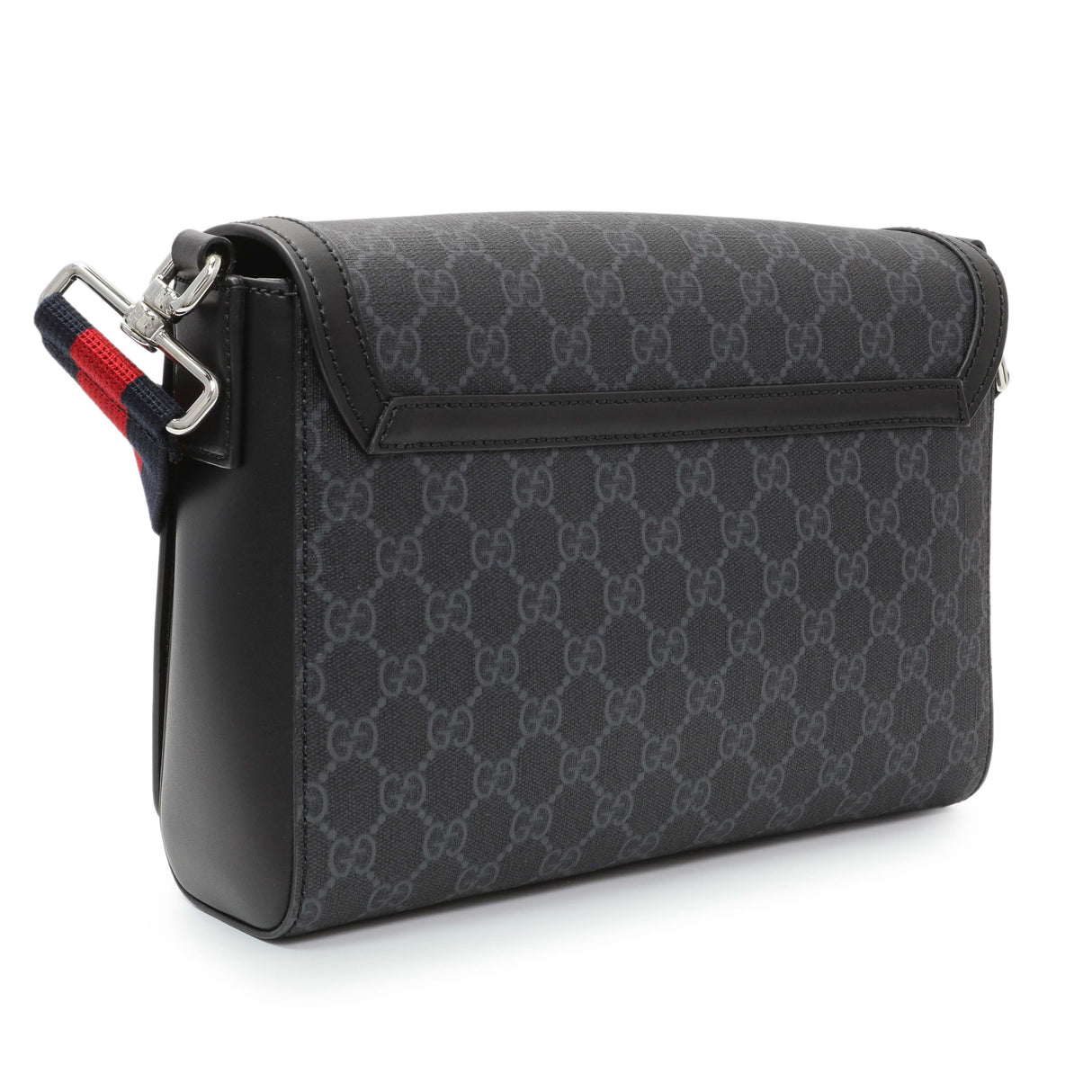 Gucci Black GG Supreme Monogram Medium Crossbody Messenger