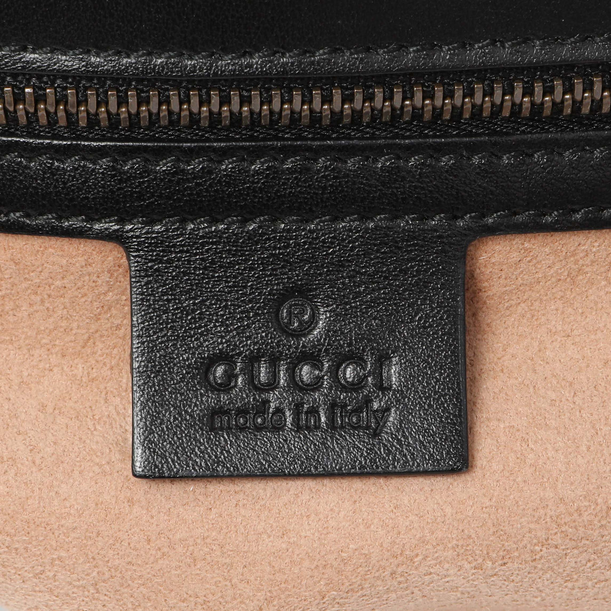 Gucci Black Calfskin Matelasse Small GG Marmont Shoulder Bag Handbags Gucci