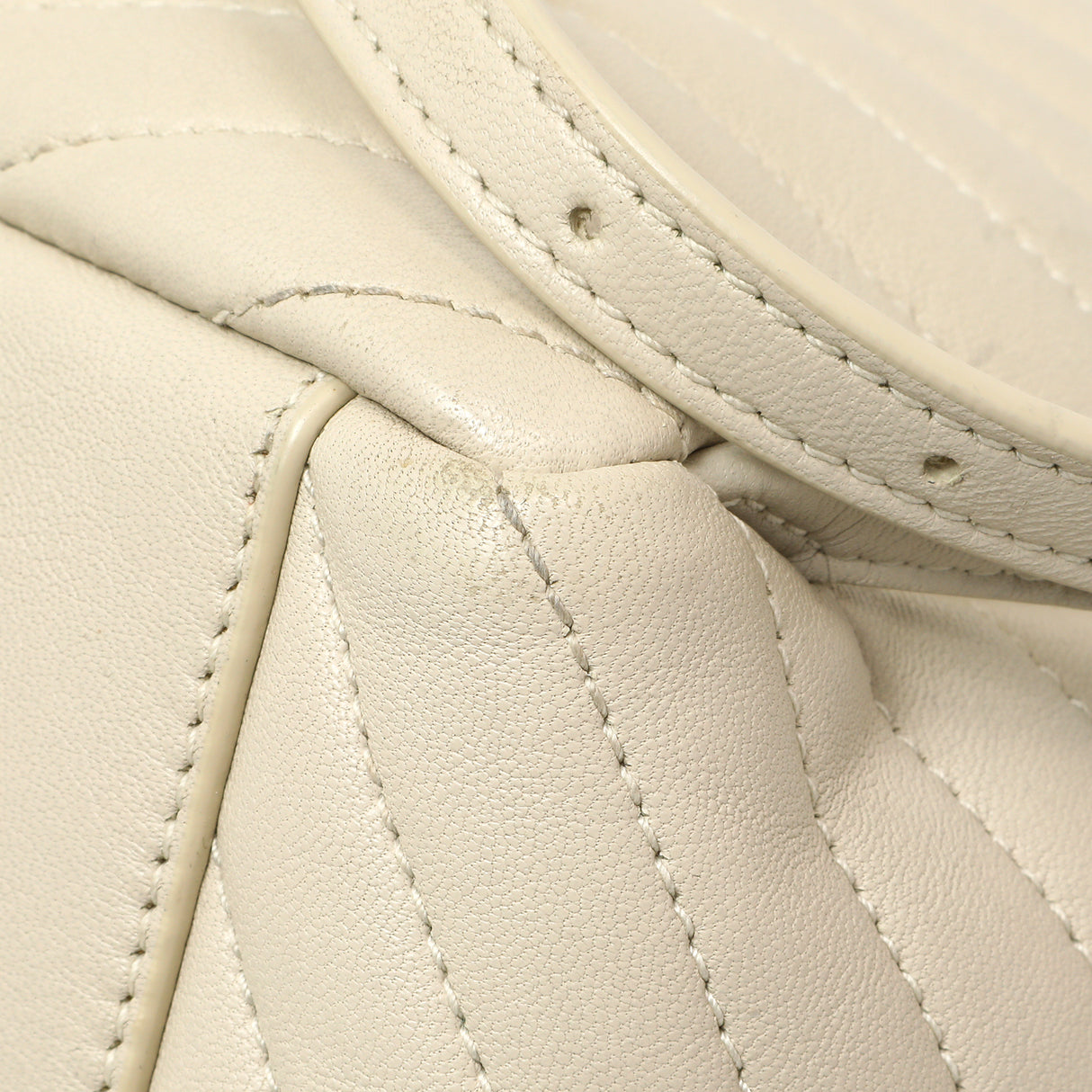 Saint Laurent Cream Lambskin Matelasse Monogram Joe Backpack Handbags Saint Laurent