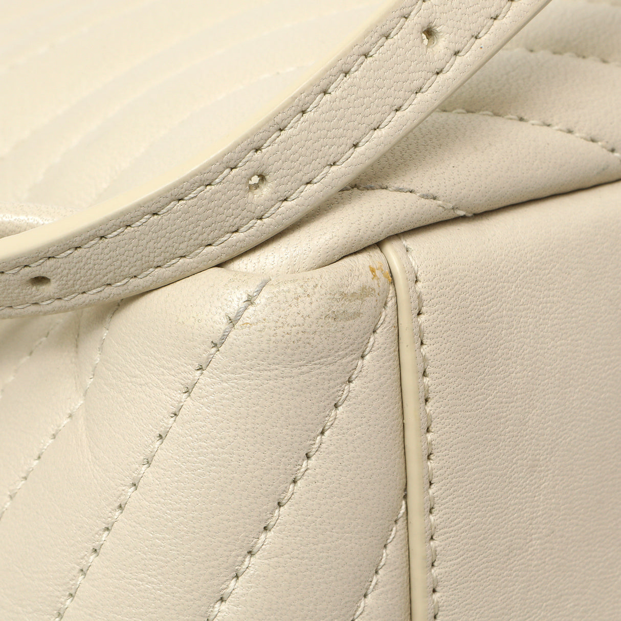 Saint Laurent Cream Lambskin Matelasse Monogram Joe Backpack Handbags Saint Laurent