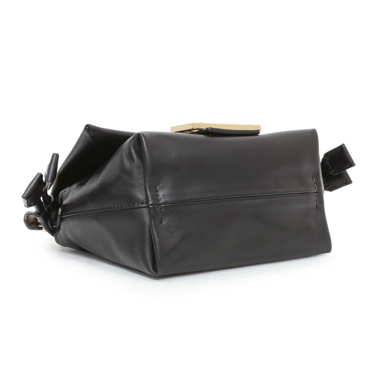 Fendi Black Calfskin Mamma Baguette