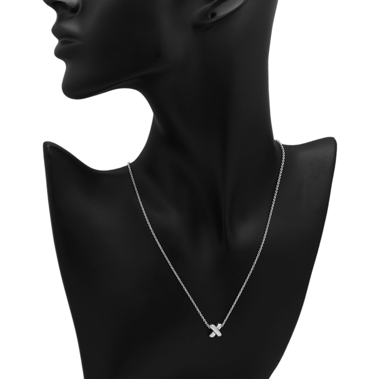 Tiffany & Co. Sterling Silver Signature X Pendant Necklace Designer Jewellery Tiffany and Co