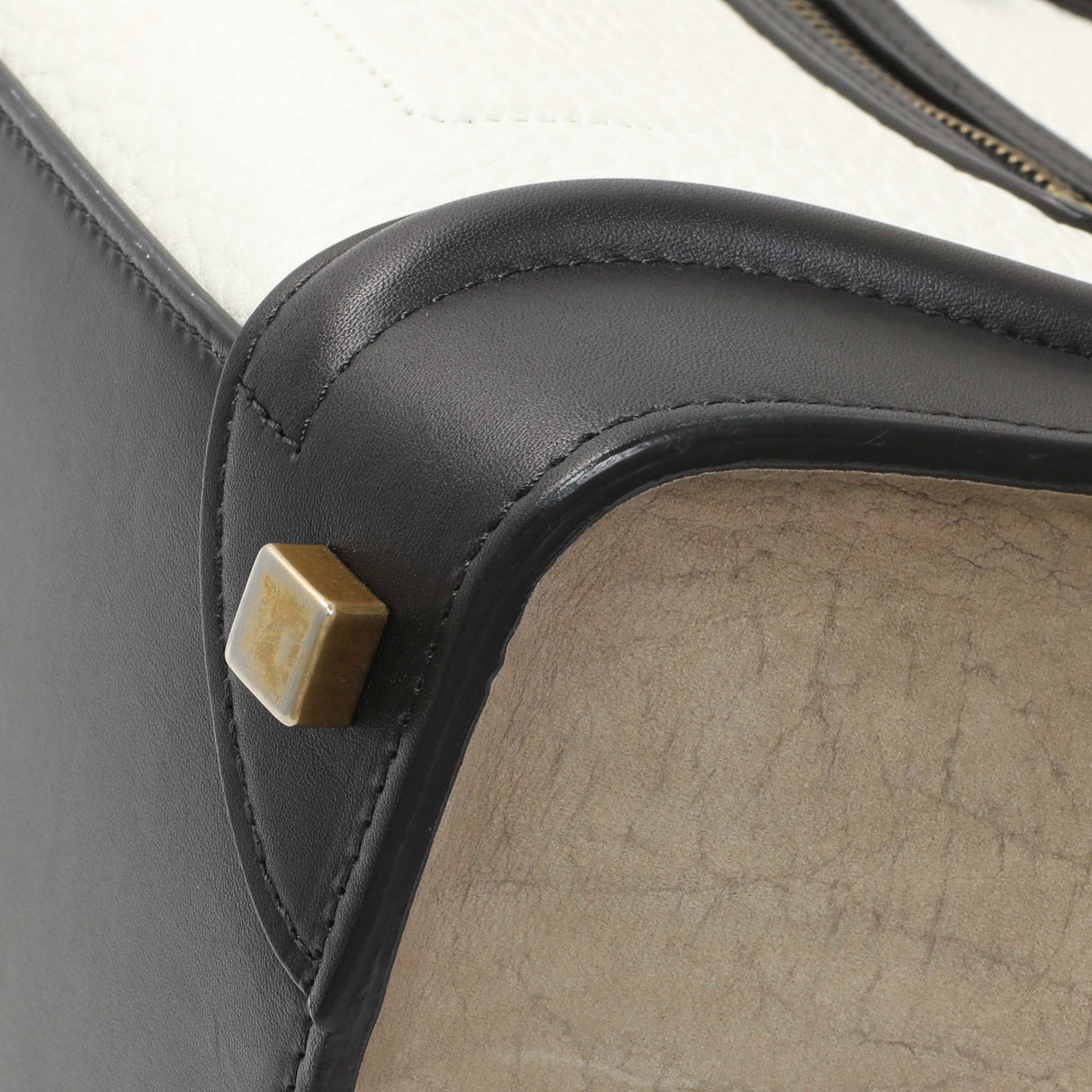 Celine Tricolor Calfskin Suede Micro Luggage Tote Handbags Celine