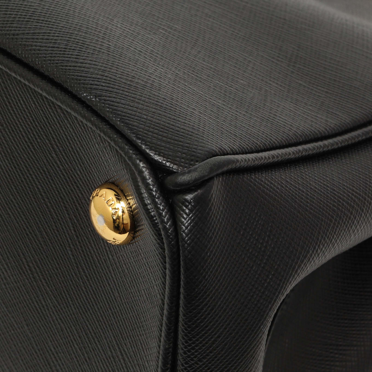 Prada Black Saffiano Small Galleria Double Zip Tote Handbags Prada